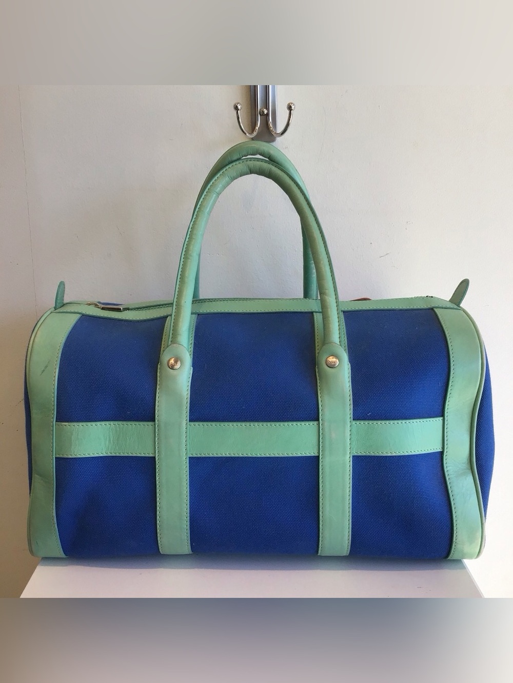 Marc Jacobs Canvas Bag - Blue and Mint Green